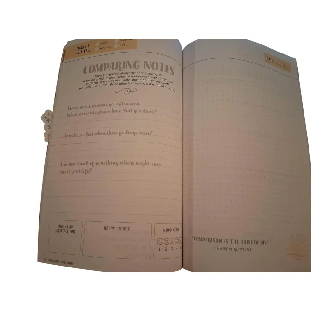 Centennial Media The Happiness Notebook Guided Journal Rainbow Heart‎ Softcover